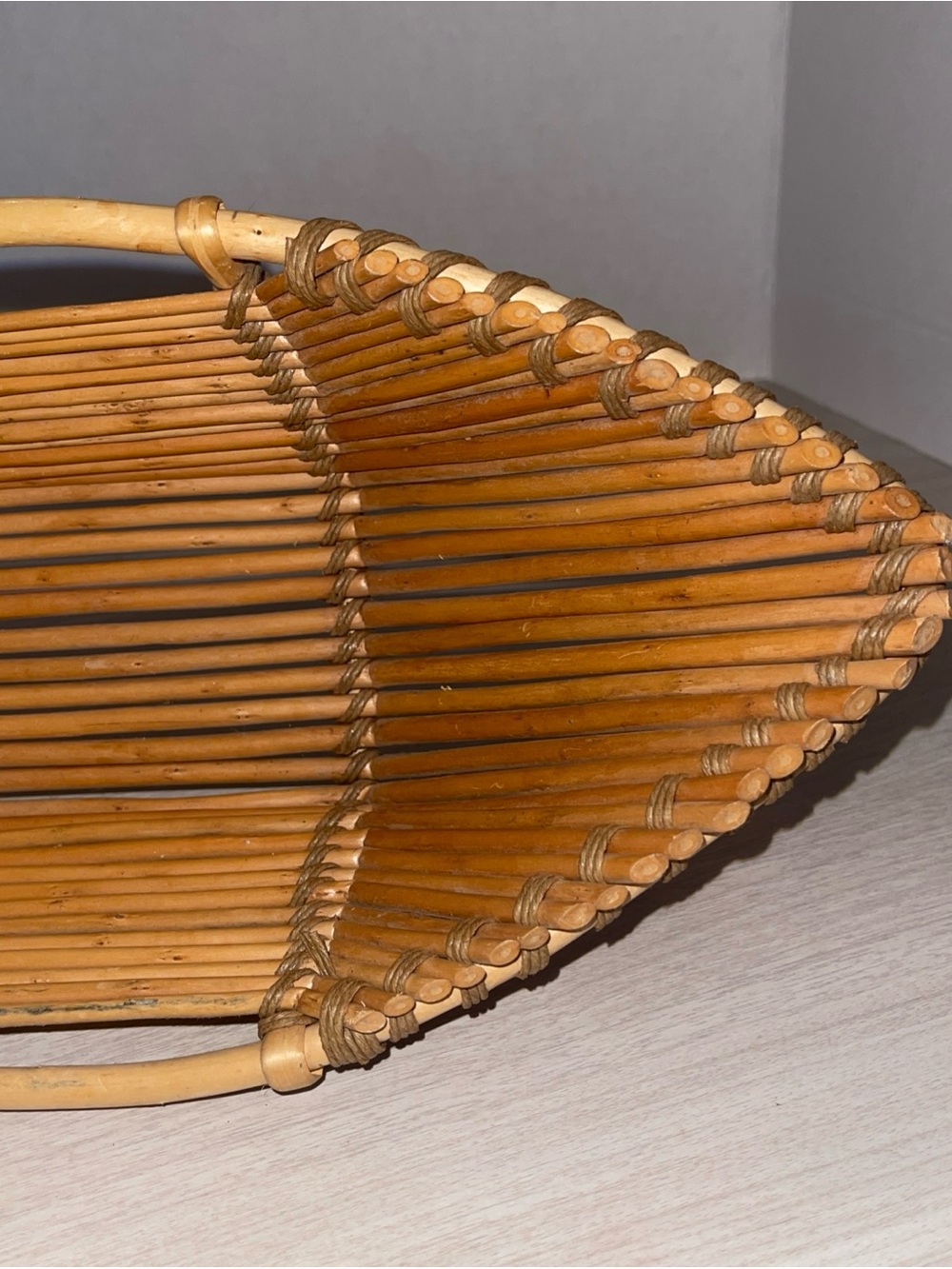 Vintage Large Fish Shaped Decorative, Bread Basket Wall Décor, Bohemian Retro - Picture 5 of 9